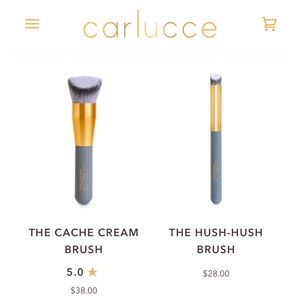 Carlucce Cache Cream Brush, Hush-Hush Brush bundle